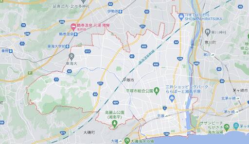 平塚市地図